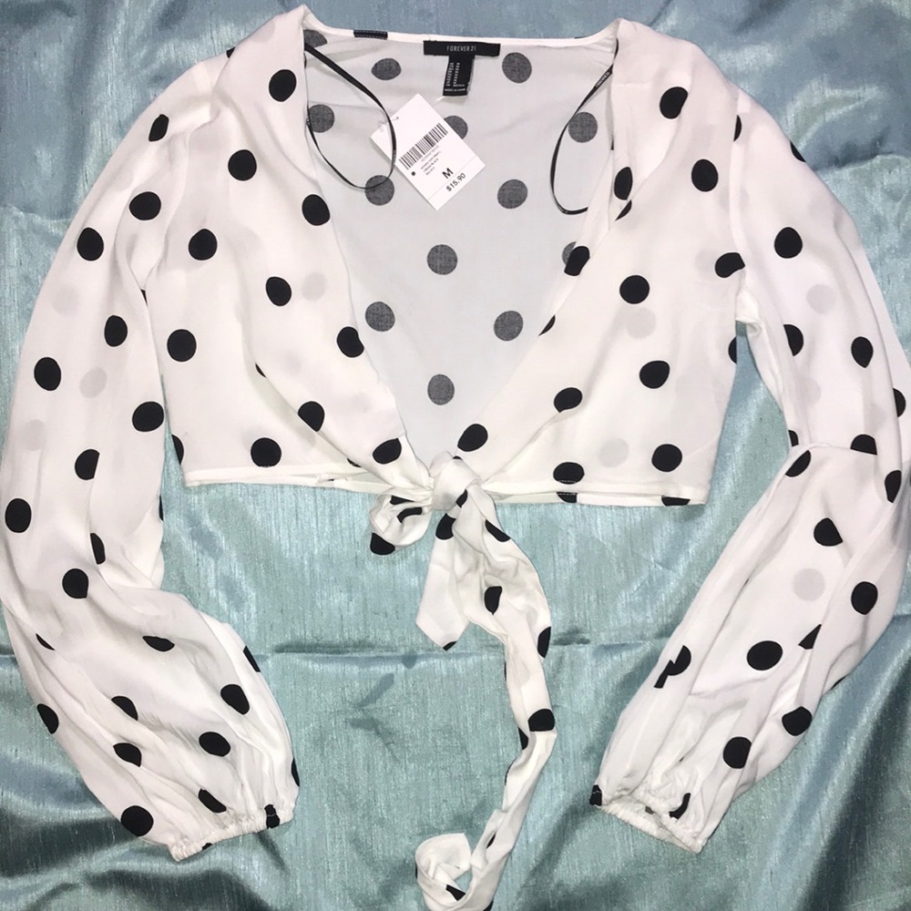 Polka dot crop